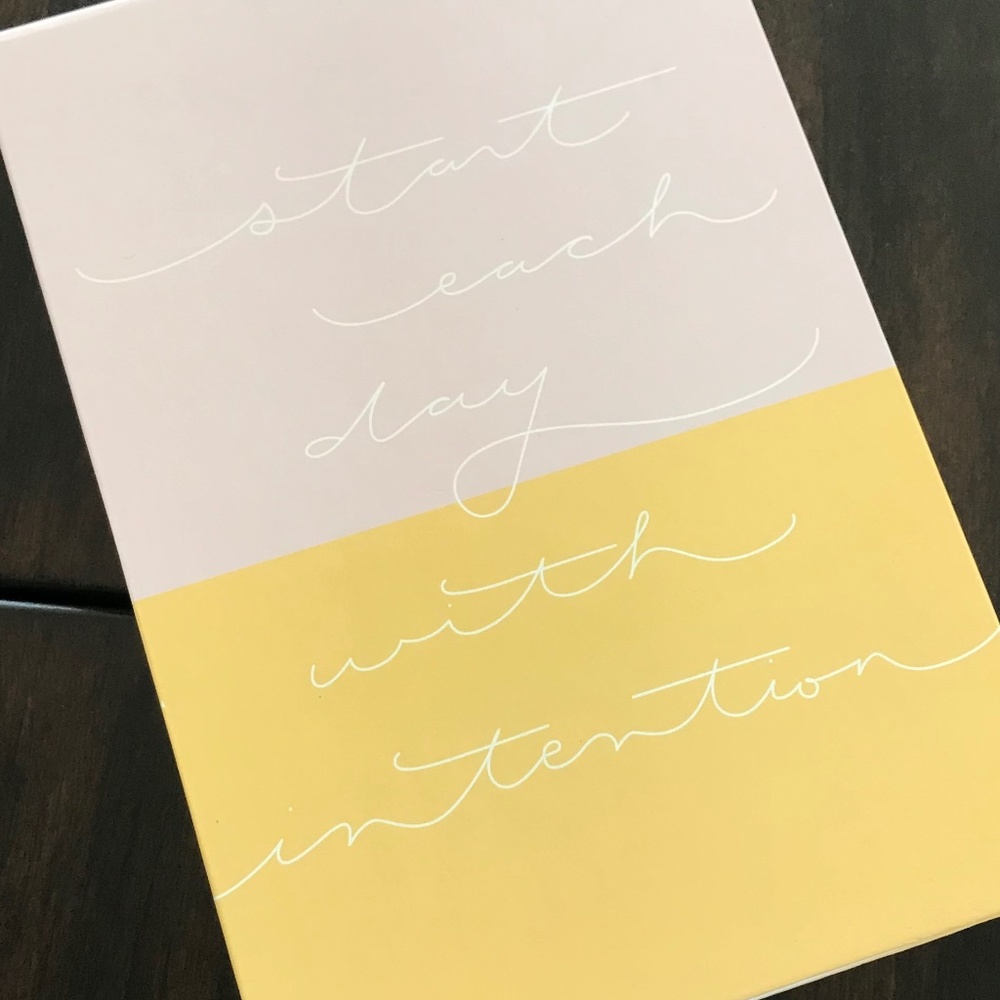 Punch Studio Polka Dot Notebook Start Each Day With Intention